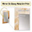 Beige Spiral Poteries - miroir abstrait en spirale, miroir mural beige unique, impression sur métal-86217947