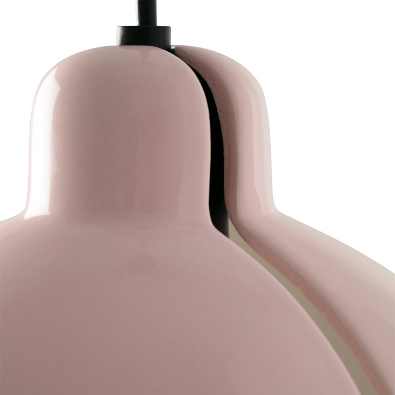 Venice 200 Pendant, 7.75" H x 7.87" W x 7.87" D, Gloss Pink