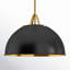 Luminaire suspendu en forme de dôme à 1 lumière Carlisa-1785323476