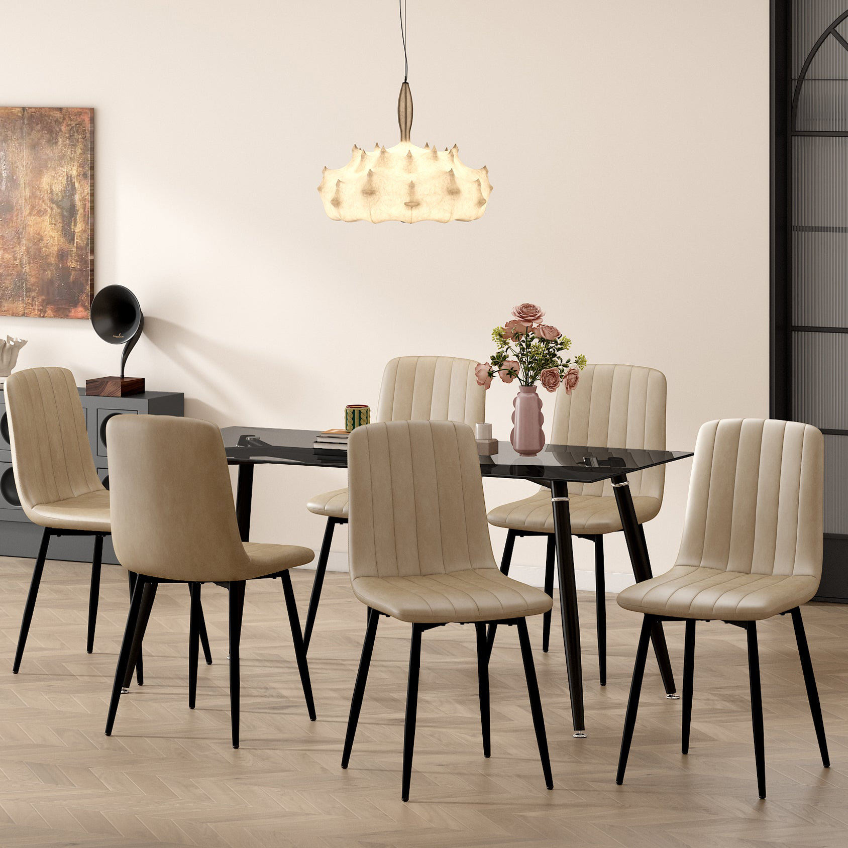 Corrigan Studio Ensemble de 6 chaises d'appoint Modern et Commentaires ...