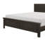 Mobilier de chambre gris anthracite - Lit double de style transitionnel-1148694442-1148694444