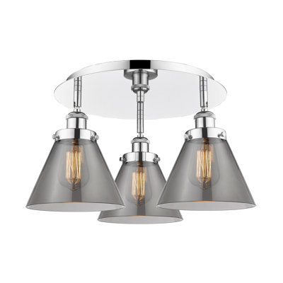 Cone 3 Light Flush Mount