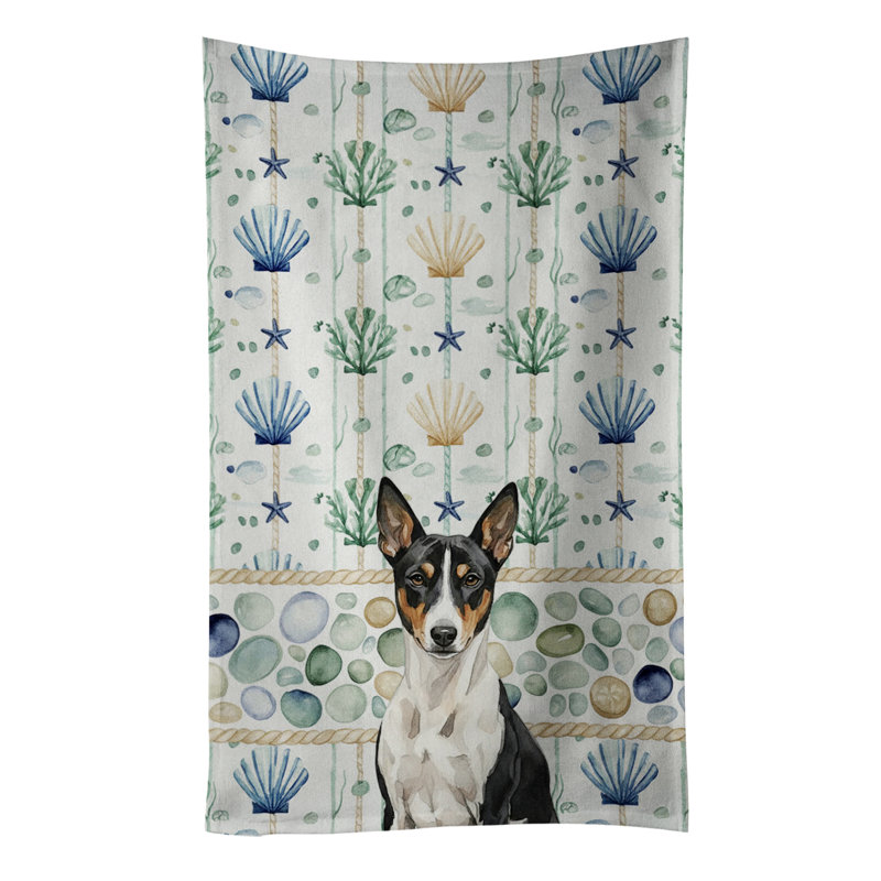 Torchon noir et blanc Basenji, Basenji noir et blanc