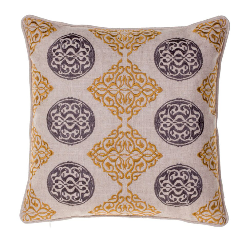  Coussin Medallion, Curry / Fer