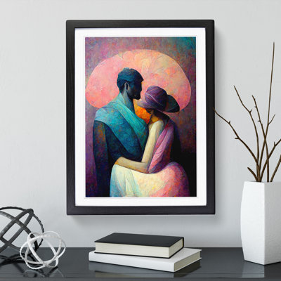 Man And Woman Abstract - Single Picture Frame Print