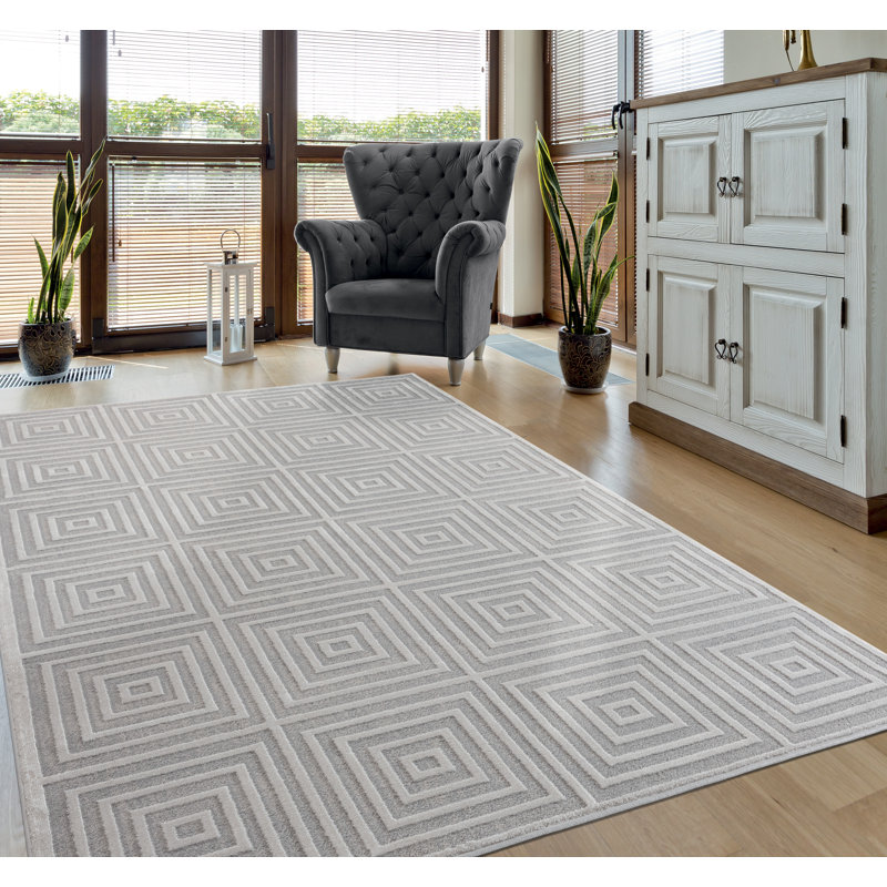 Emmeline Geometric Indoor Rug, Rectangle 5'3" x 7'2"