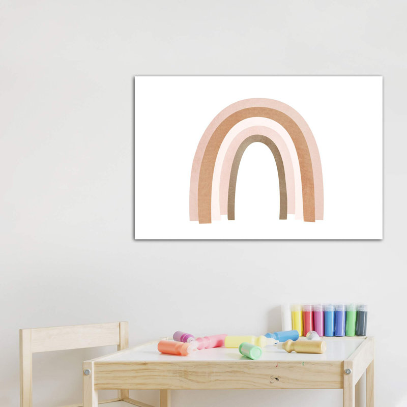 «Rainbow II» par Sissi & Seb - impression d'art graphique, H 26 po x l 40 po x 1,5 po, Toile tendue, Pas de tapis