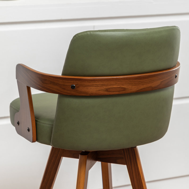 Tabouret de bar pivotant Jarissa, Vert