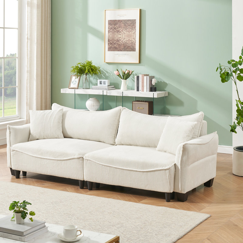 Corduroy With Construction - Lasting Quality Versatile 3 Easy To Clean & Stylish, Beige