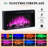 Farmhouse Fireplace Tv Stand With  Led Lights & Adjustable Shelves-1720717941
