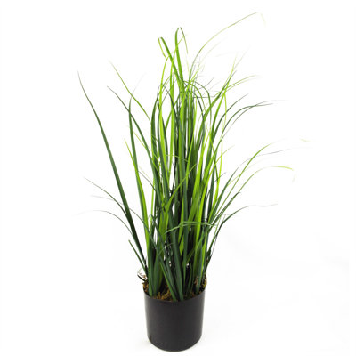 60cm Faux Onion Grass Grass in Ceramic Pot