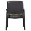 Chaise d'appoint de réception rembourrée et capitonnée en cuir LeatherSoft Haeger-16768541-16768538