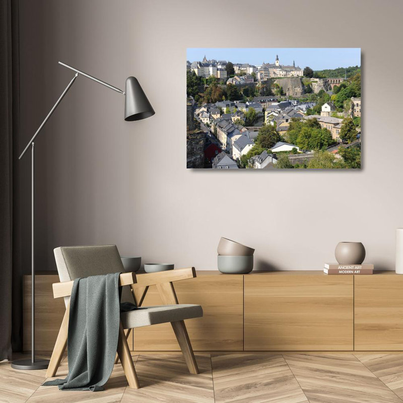 Luxembourg Cityscape, 17" H x 24" W