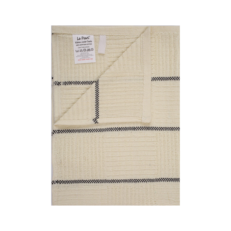 Cotton Stripe Jacquard Tea Towel Kitchen Towel