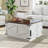 Farmhouse Lift Top LED Coffee Table With Storage-464484021