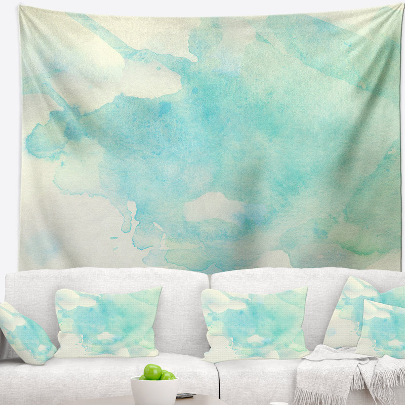 Tache abstraite de la tapisserie d'imagination, H 32 po x l 39 po