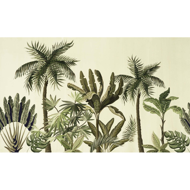 Tropical Chinoiserie Print, 24" H x 40" W x 2" D