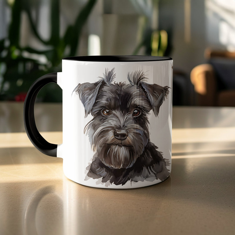 Bernese Mountain Dog Watercolor Art 11oz Coffee Mug, 2