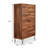 Finney 5-Drawer Chest with Metal Leg-1617311277