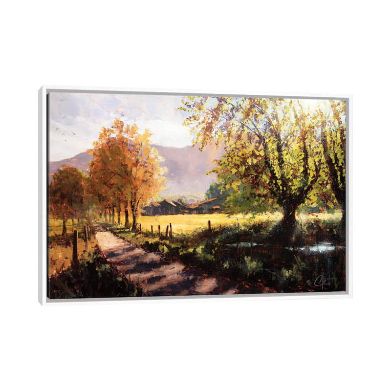 French Alps in Summer 1 Piece Wall Art on Canvas, 101.6 cm H x 66.04 cm W, White Framed