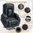 Emalina 39.76"W Breathable Faux Leather Power Recliner, Massage, Heater, Standing Assistance-1901125855