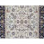 Tapis oriental blanc perle 3 pi 1 po x 5 pi 2 po, noué à la main, en laine et en soie, 250 KPSI, à poils doux