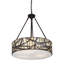 Mundelein 3 - Light Grey Drum Pendant