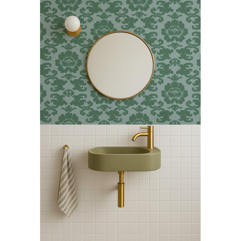 Silken Poppy - Wallpaper, Obsidian, Faux Grasscloth