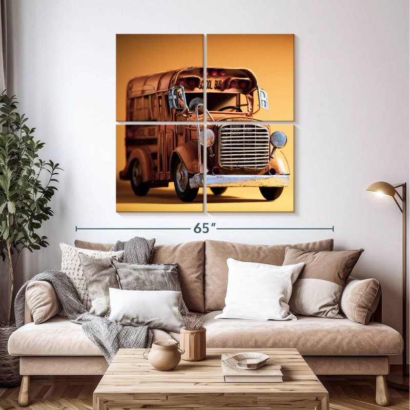 Mehar Old School Bus, H 45 po x l 45 po