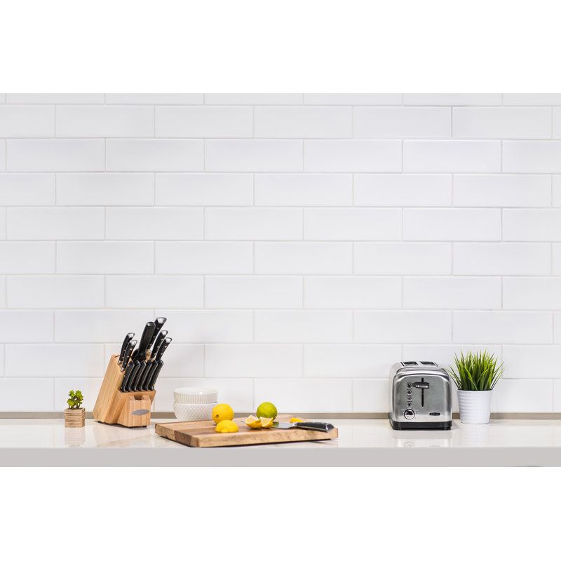 Grace 4" x 12" Ceramic Subway Tile, Moka