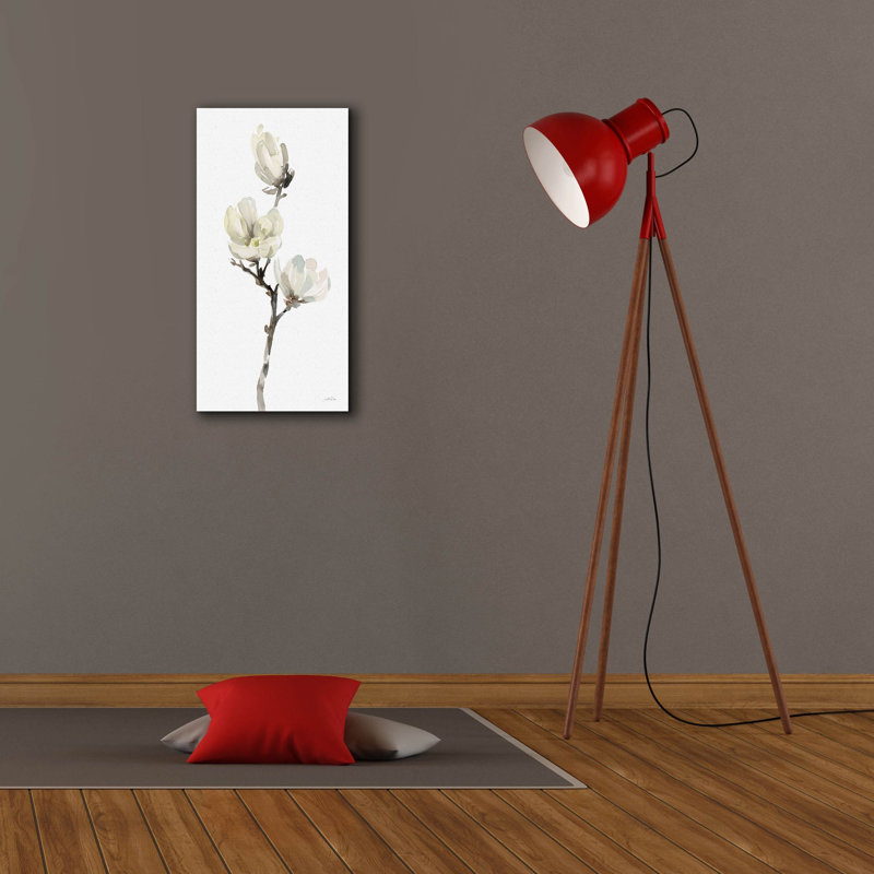 Art mural sur toile Epic Graffiti «White Magnolia 1» par Katrina Pete, H 24 po x l 12 po x P 0,75 po