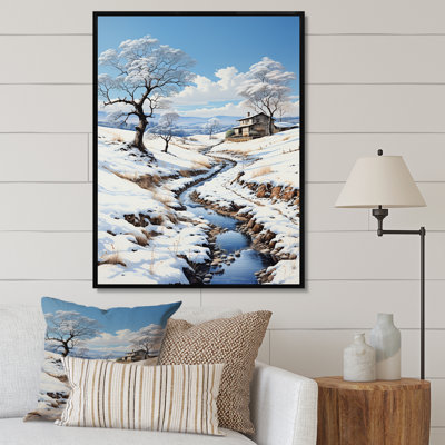 Snow Winters River Solitude I - impression
