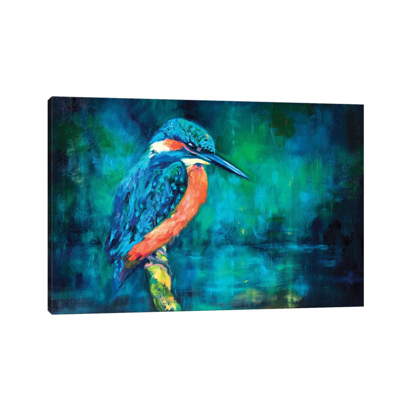 Kingfisher by Sue Gardner - Wrapped Canvas Print