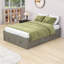 Lit plateforme en bois avec tiroirs et lattes-989498439-989498438
