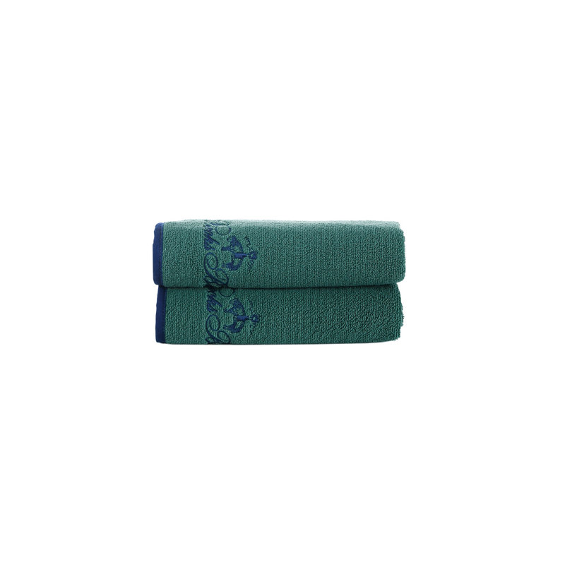 Ensemble de 2 serviettes en coton turc 2 pièces, Jungle profonde