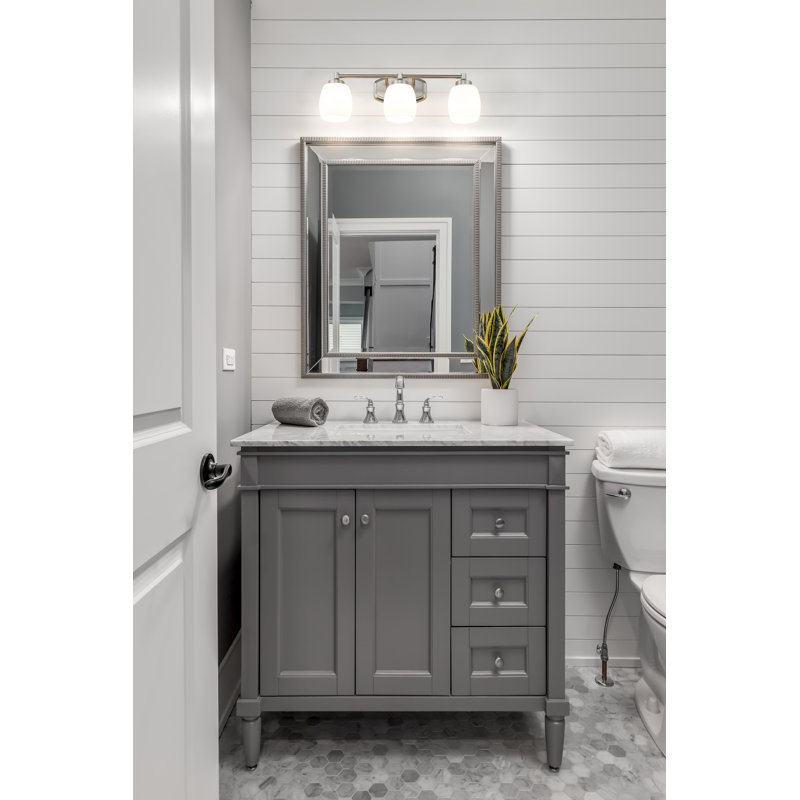 Fenella 3 Light Vanity, Brushed Nickel