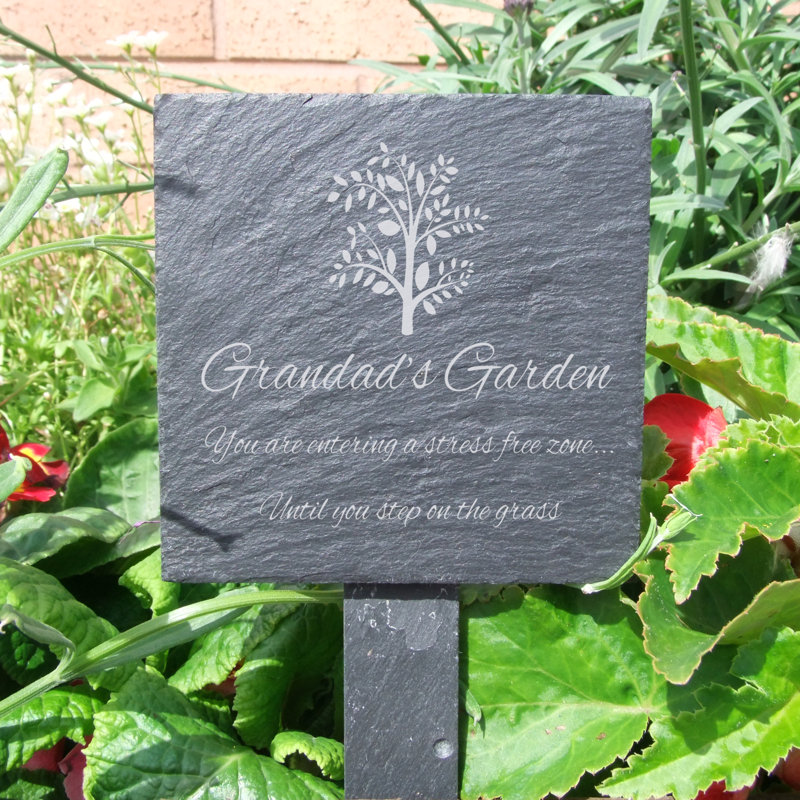 Sundown Stone Plants & Flowers Garden Sign