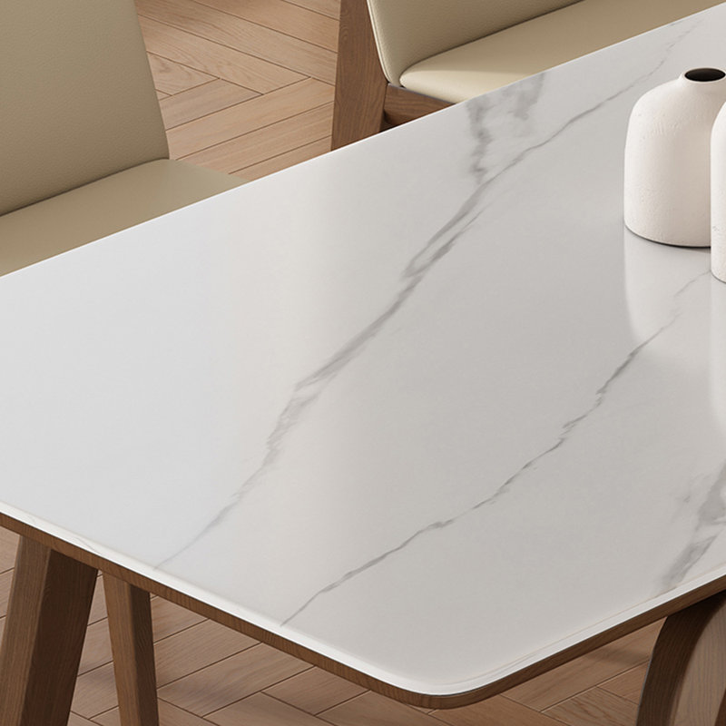 Table de salle à manger et chaise en bois massif Modern, H 29,52 po x L 70,86 po x l 35,43 po