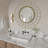 Aladino Solid Wood Round Mirror