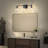 3-light Vanity Light With Hammered Glass Shades-184287393