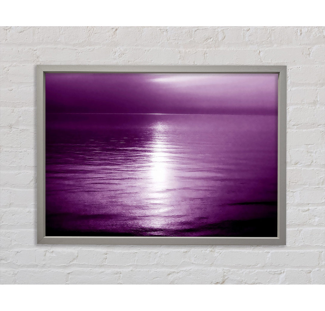 Serenity Mauve - Einzelner Bilderrahmen Kunstdrucke auf Leinwand