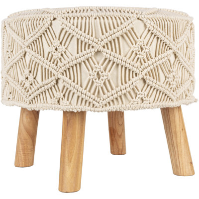 Brennley Solid Wood Accent Stool