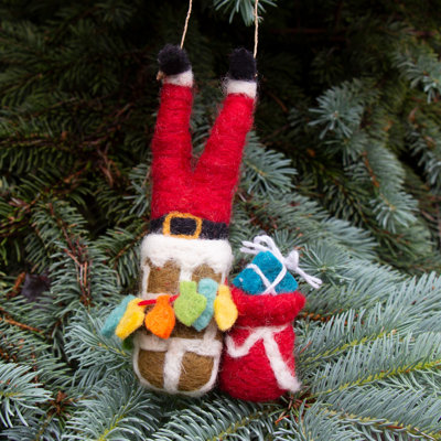 6.5'' Handmade Fabric Hanging Figurine Ornament