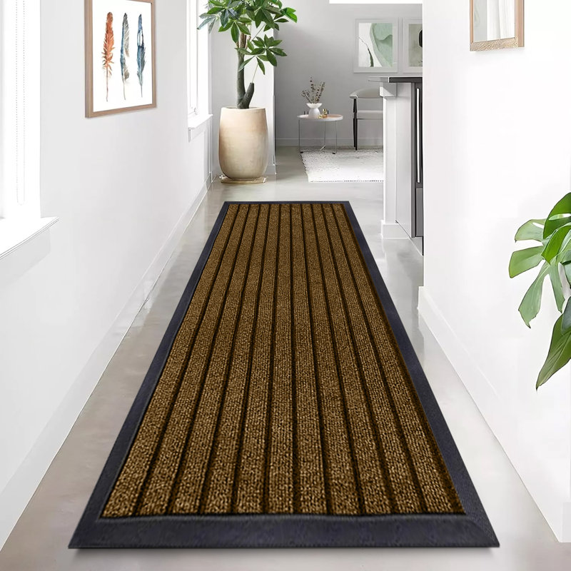 Non-Slip Indoor Doormat, Brown, 40cm W x 60cm L