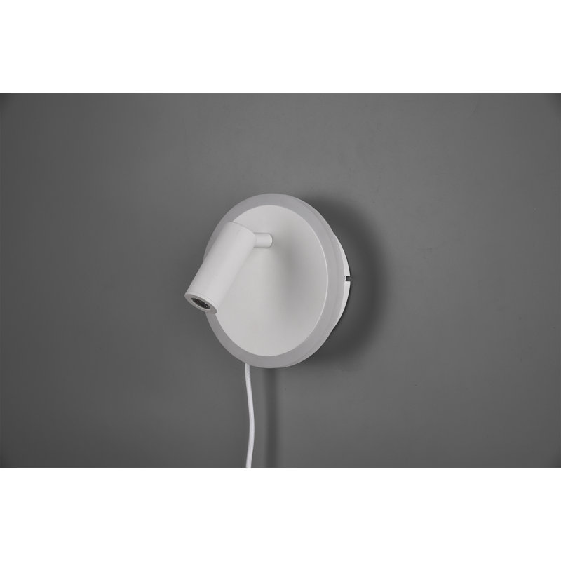 Corner LED Plug-in Spotlight, White