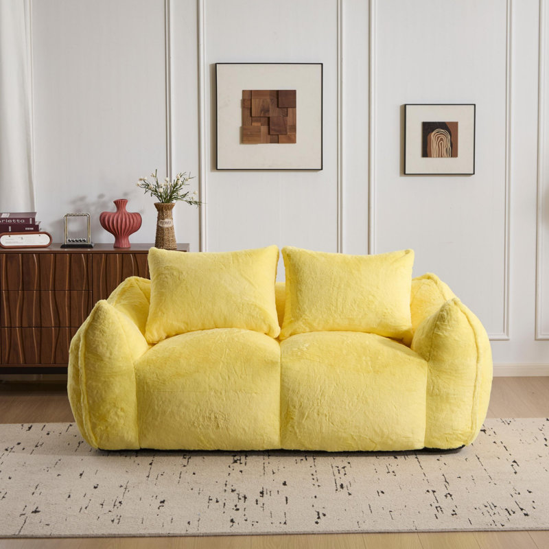 Canapé géant en forme de fauteuil à billes, canapé moelleux ultra moelleux pour causeuse, fauteuil surdimensionné Chase