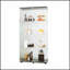 Vitrine à deux portes avec 4 tablettes en verre, durable et élégante pour la présentation et le rangement-595029788