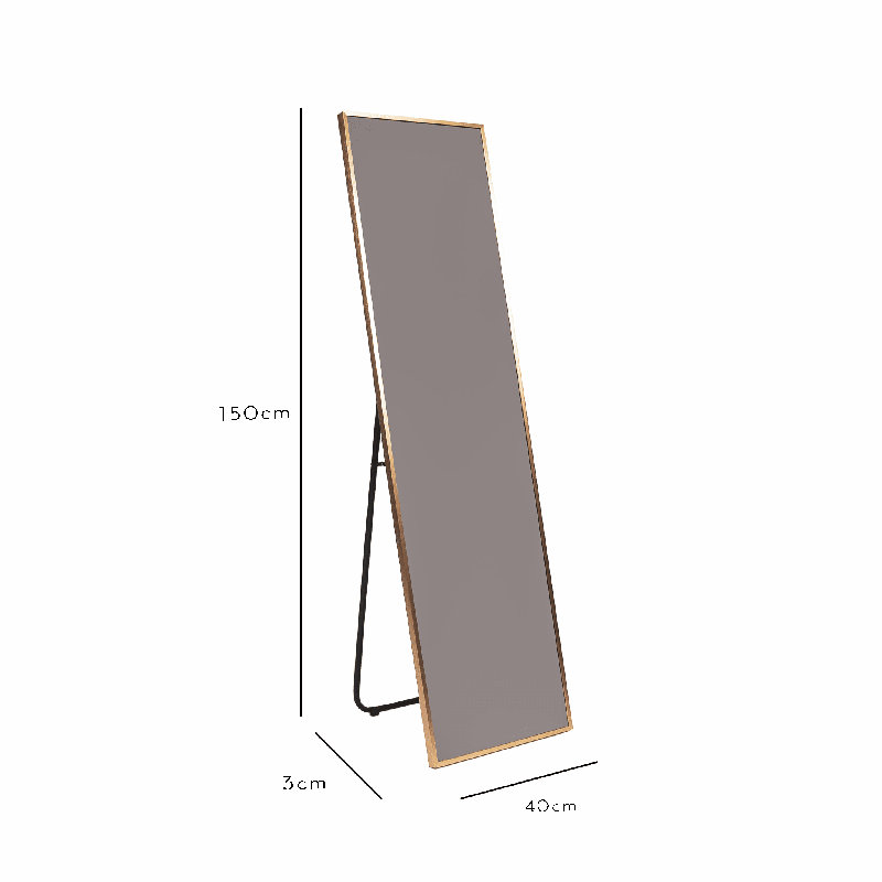 Lanare Full Length Free Standing Mirror Gold