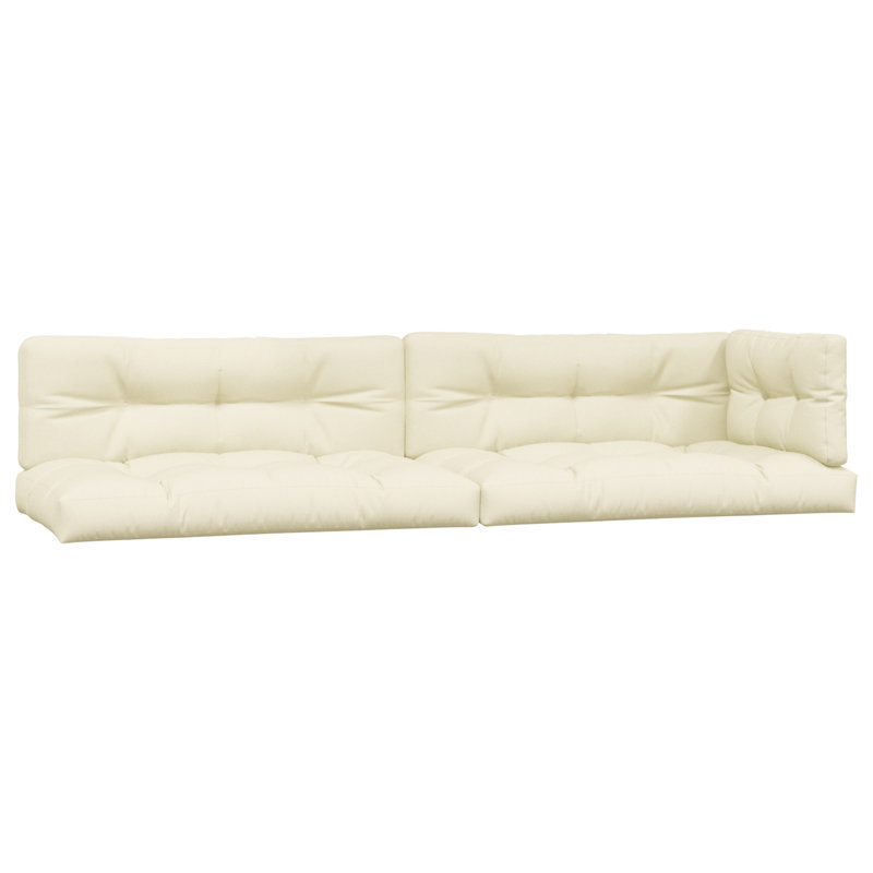 Coussin de siège / dossier d'extérieur Toan, Crème