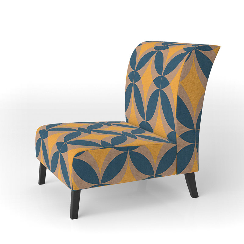 Fauteuil de chambre abstrait Mid-Century